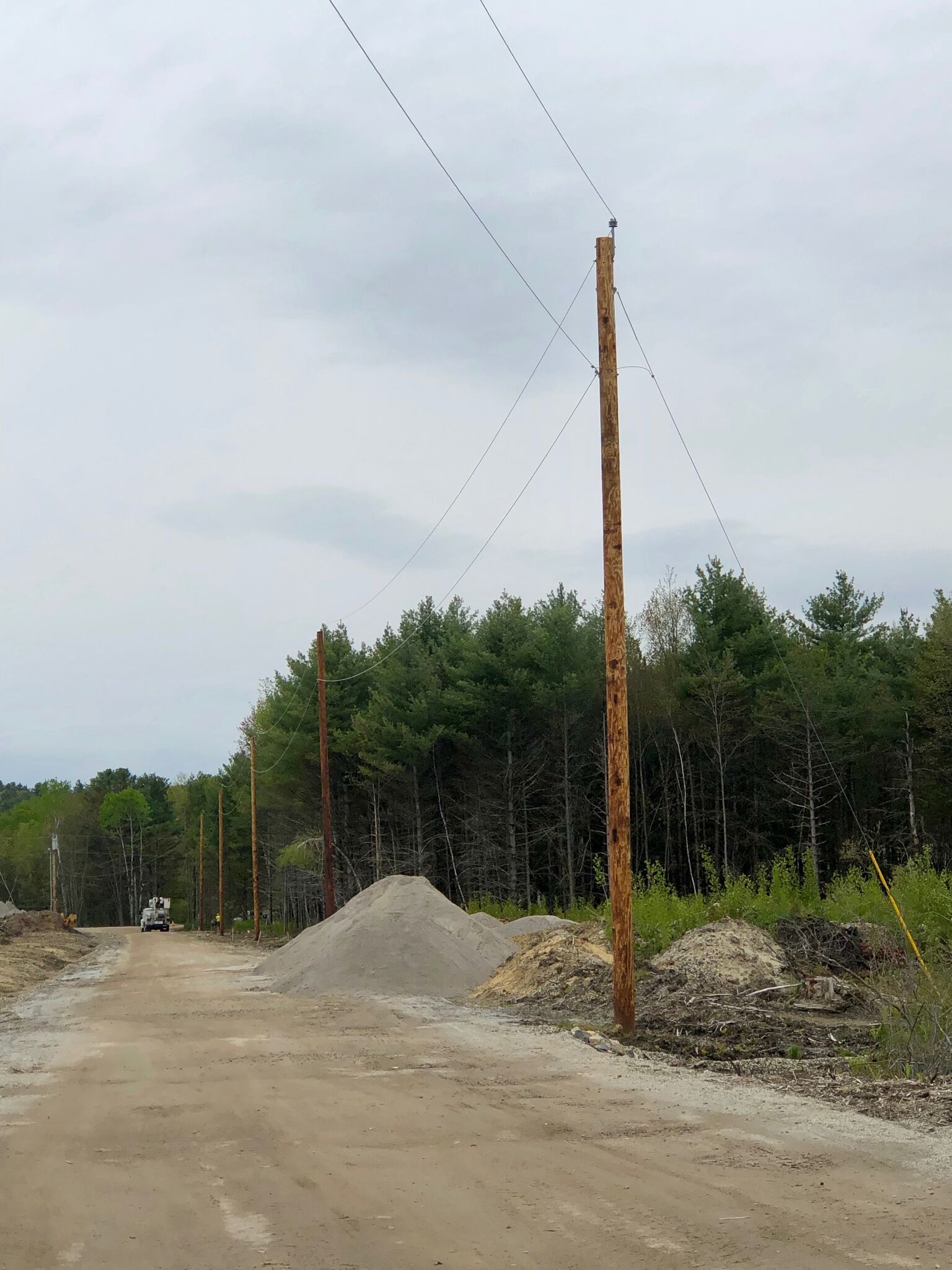 Newly installed private power line