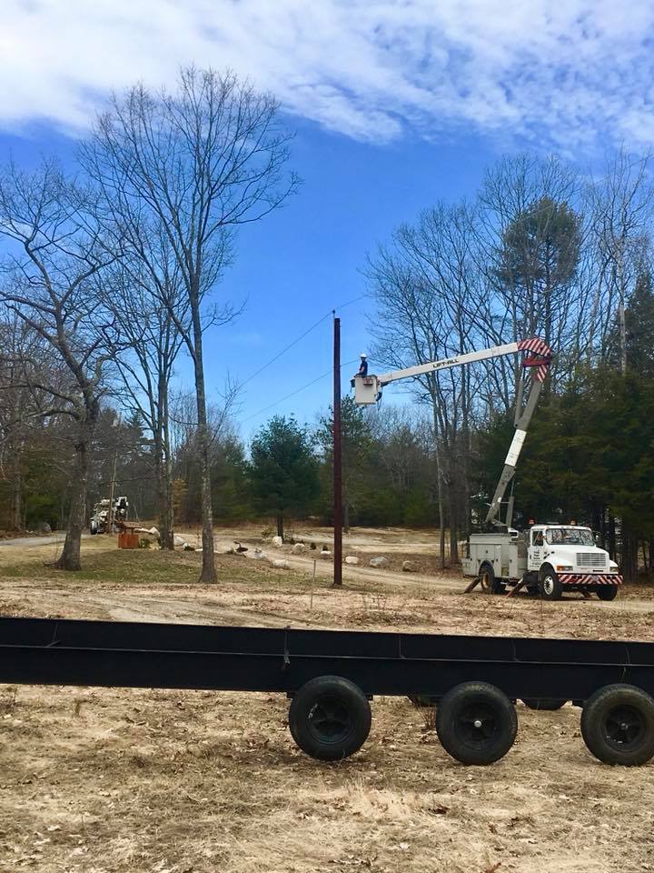setting up new power lines