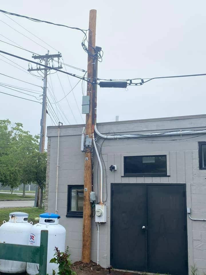 New Power line for building